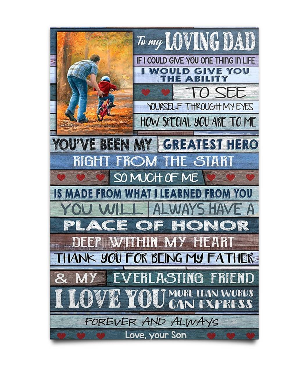 To My Dad  Poster-A Loves Gift