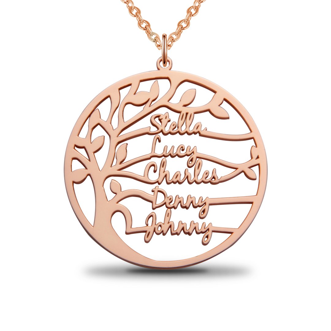 Personalized Tree Of Life Custom Name Necklace-A Loves Gift