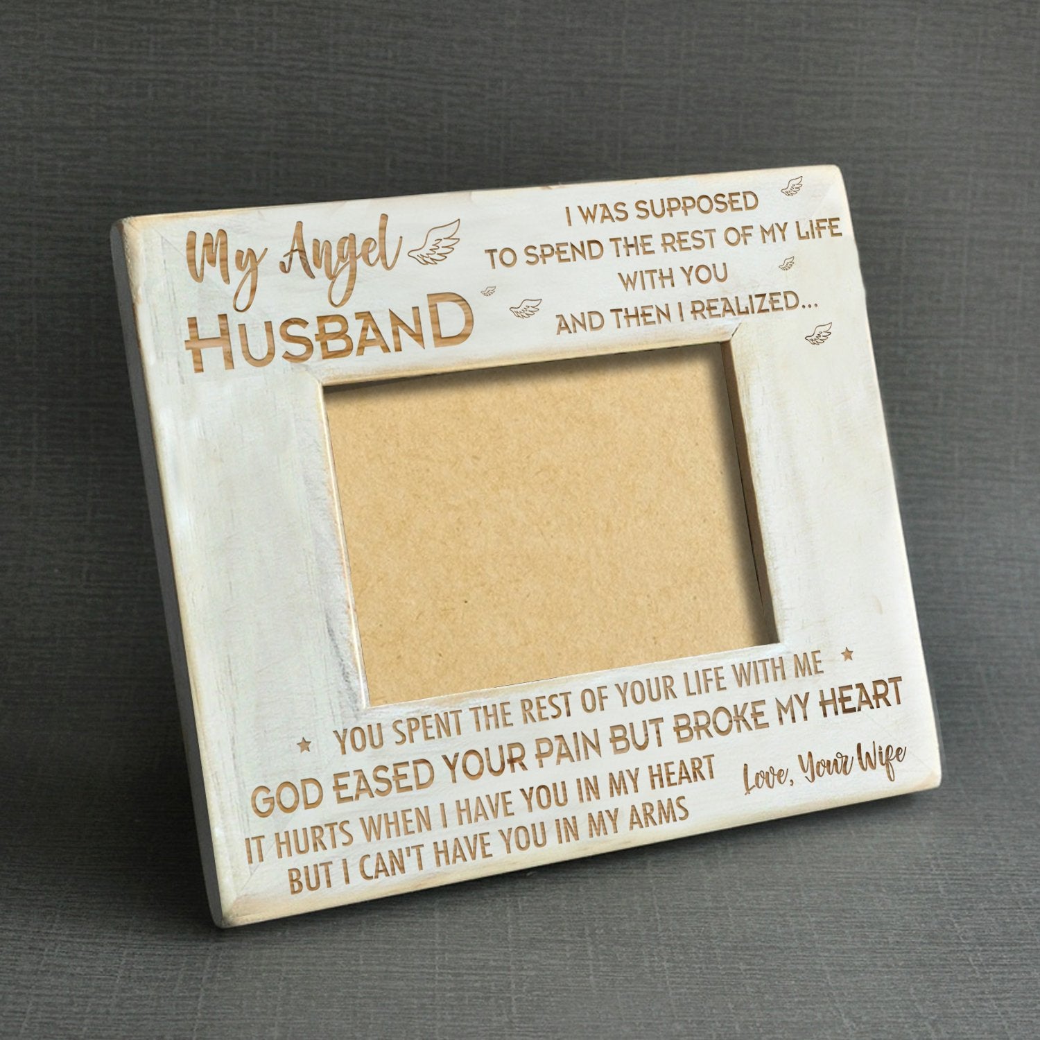 ANGEL HUSBAND - WOOD FRAME