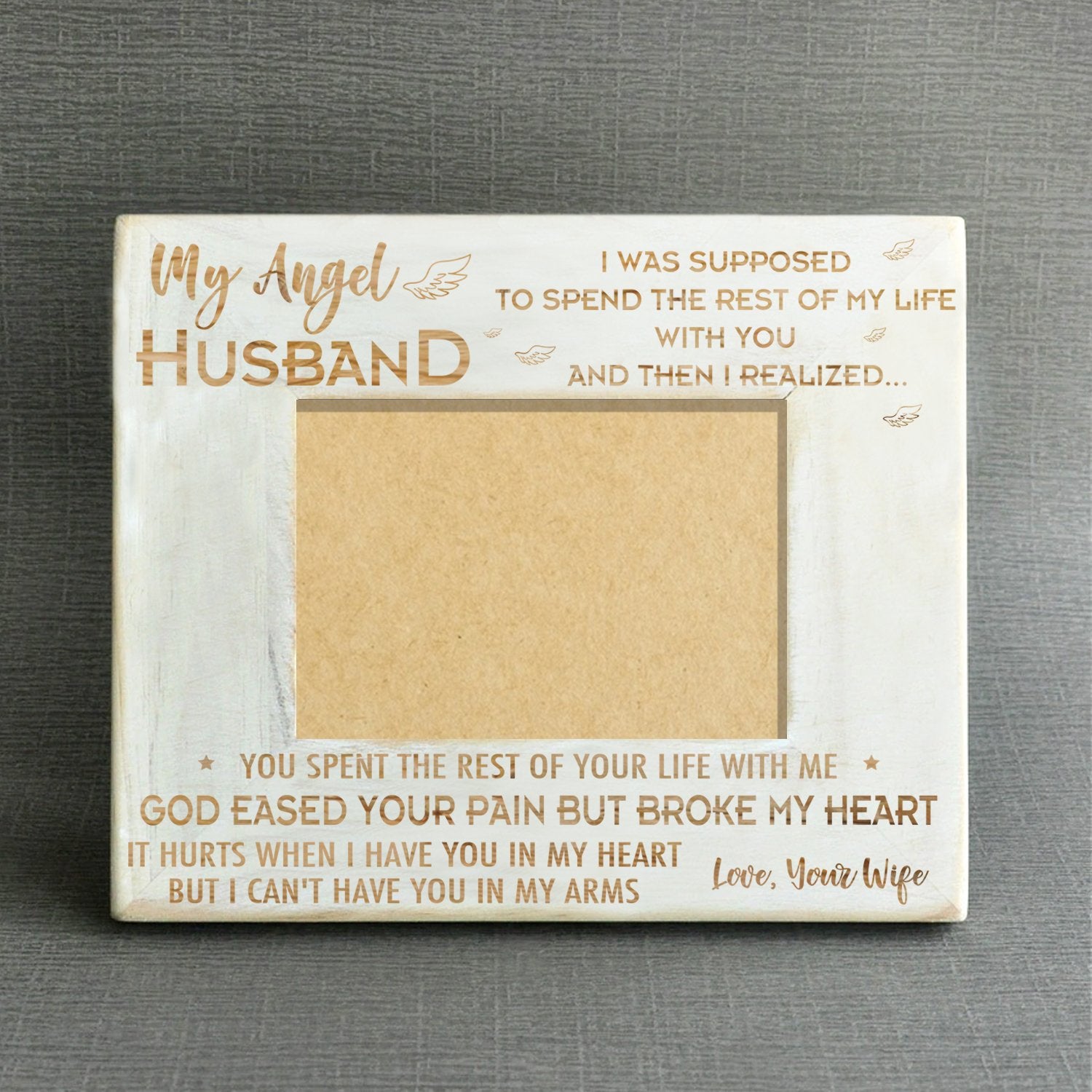 ANGEL HUSBAND - WOOD FRAME 