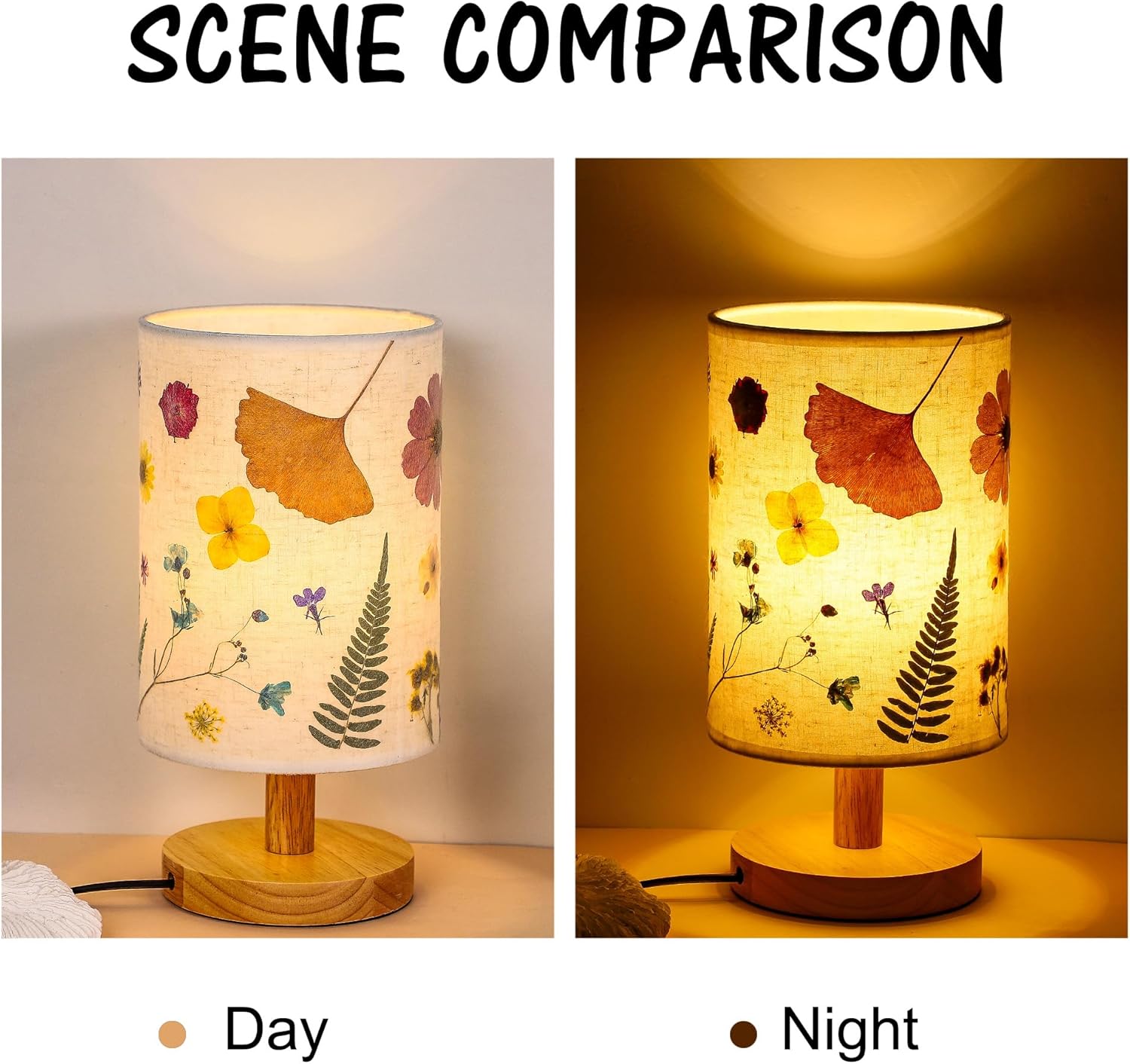 Flower Table Lamp Christmas Bedside Lamps Decor Gifts