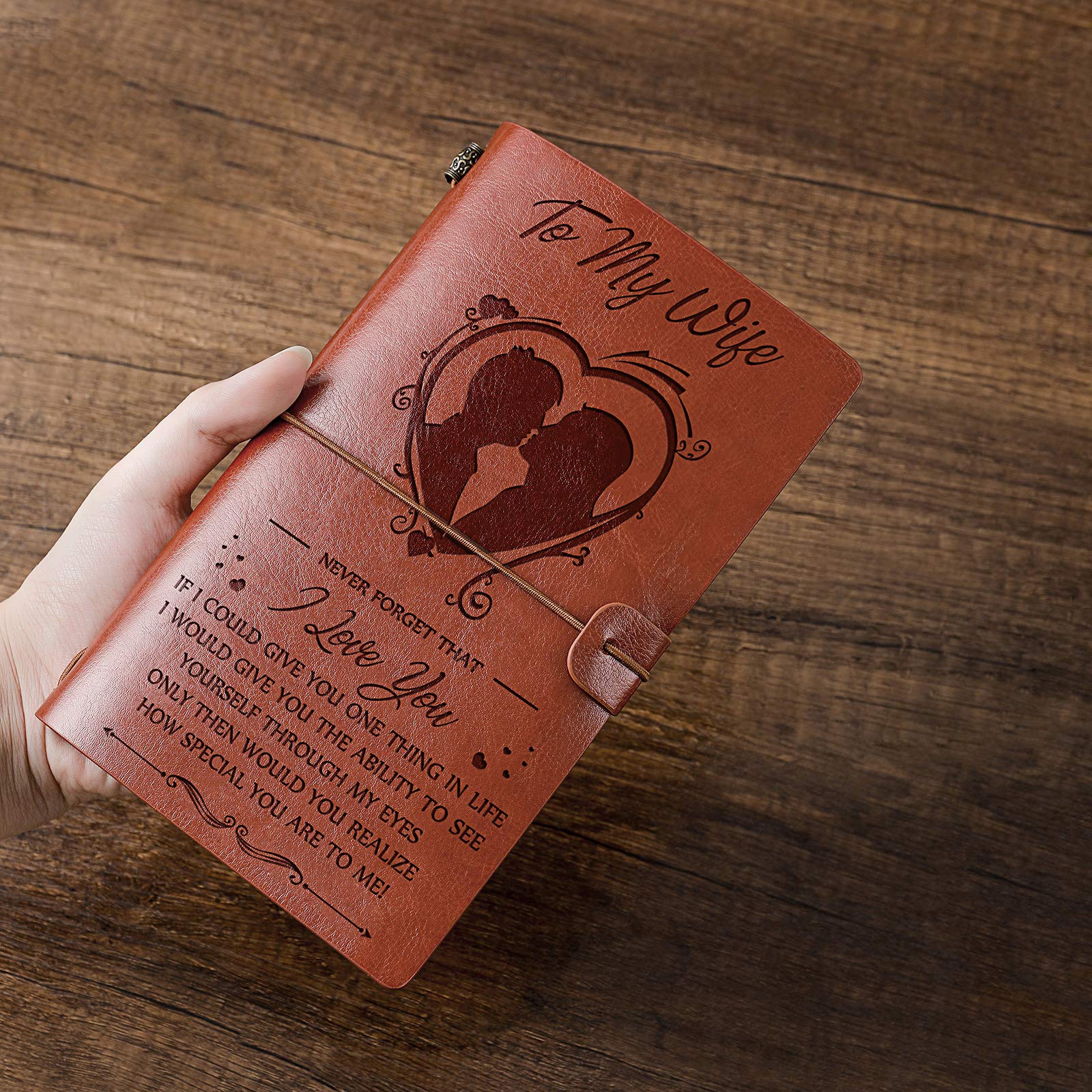 Wife Gifts from Husband ,Leather Journal Book-A Loves Gift