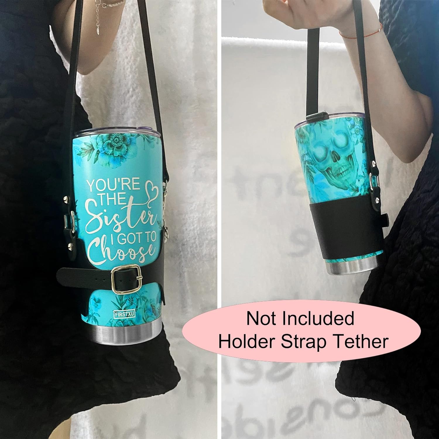 FIRSTXU Sister Gifts,  Birthday Gifts for Sister, Pink 20oz Stainless Steel Tumbler w/Lid for Women Gift Mugs-A Loves Gift