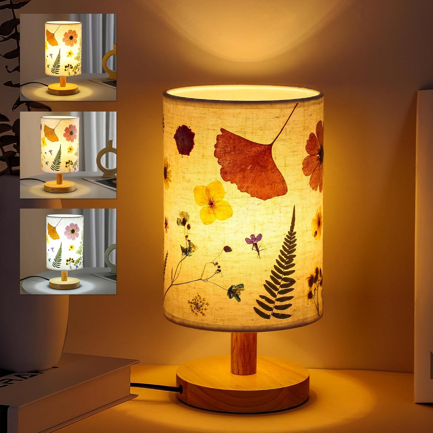 Flower Table Lamp Christmas Bedside Lamps Decor Gifts