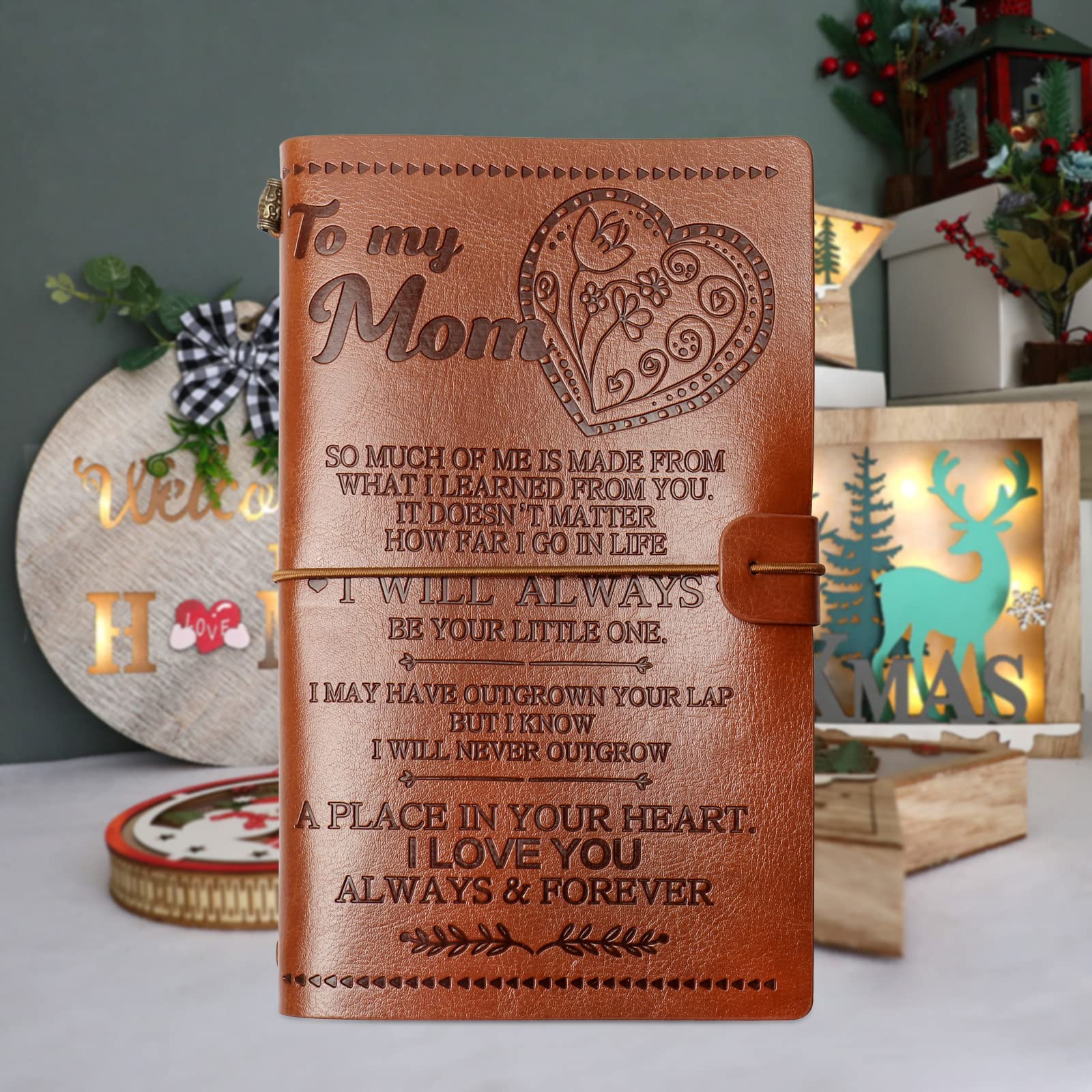 for Mom Leather Journal Notebook from Daughter Son-A Loves Gift