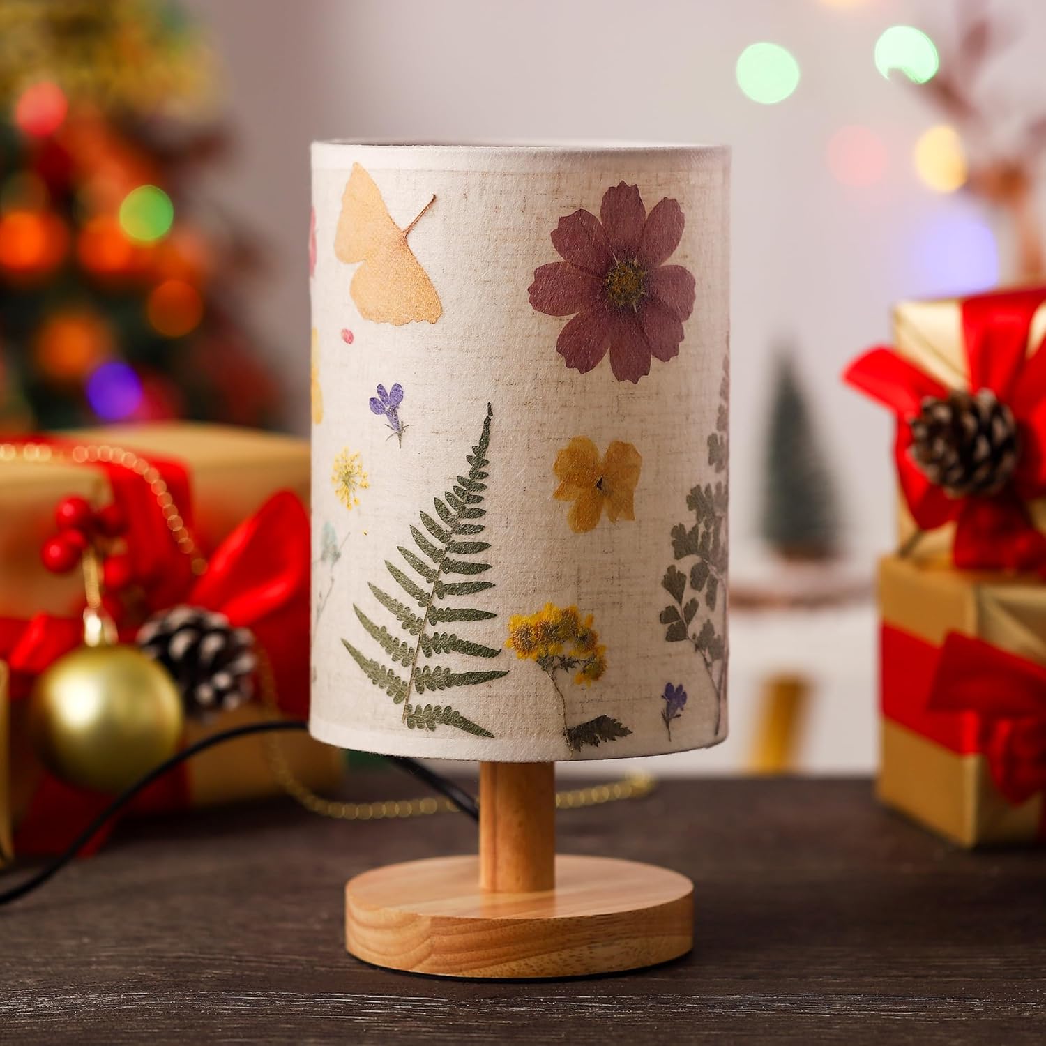 Flower Table Lamp Christmas Bedside Lamps Decor Gifts