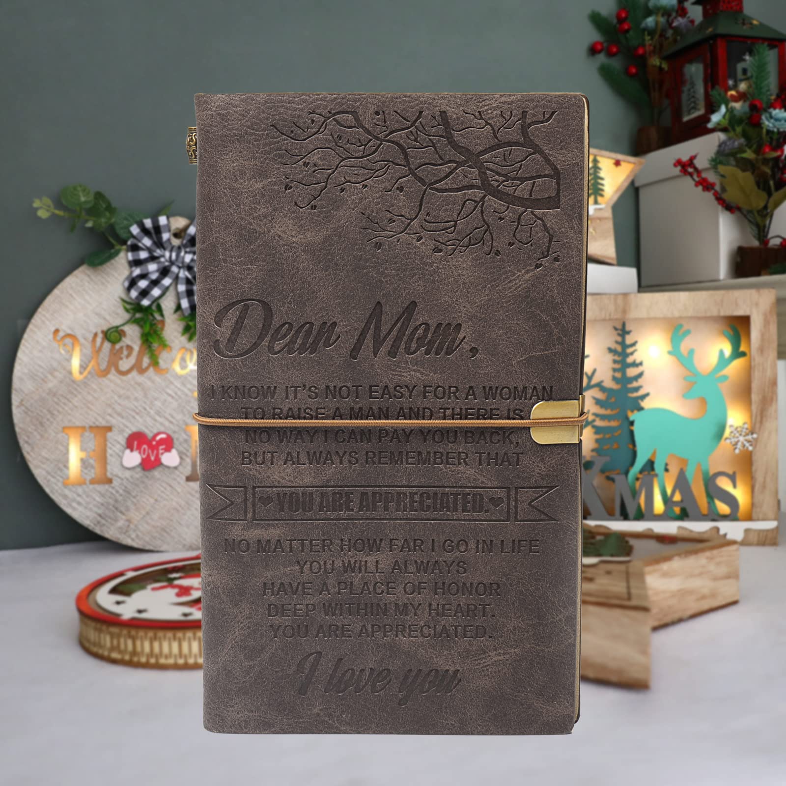 for Mom Leather Journal Notebook from Daughter Son-A Loves Gift