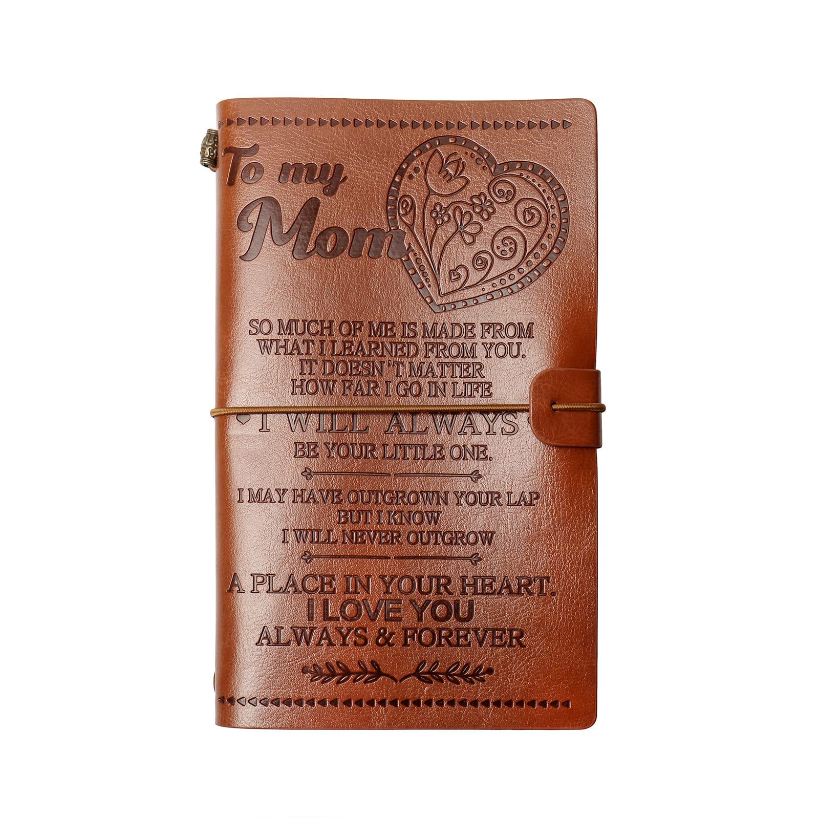 for Mom Leather Journal Notebook from Daughter Son-A Loves Gift