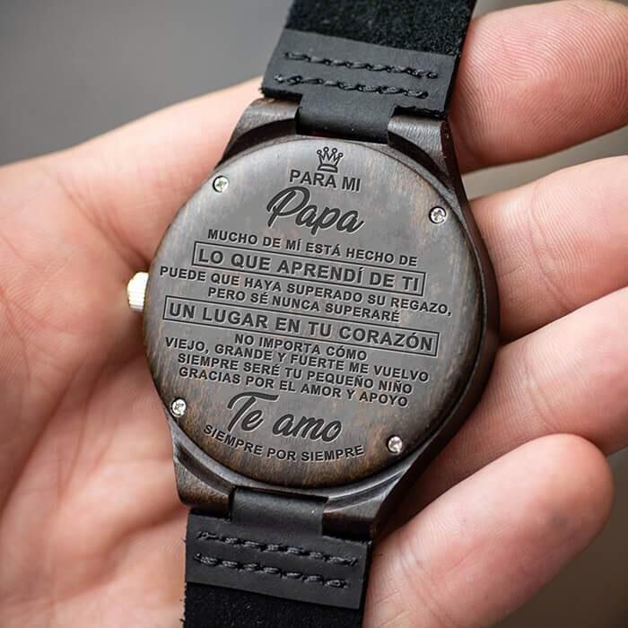 Engraved Wooden Watch For Dad - Great Gifts For Father-A Loves Gift