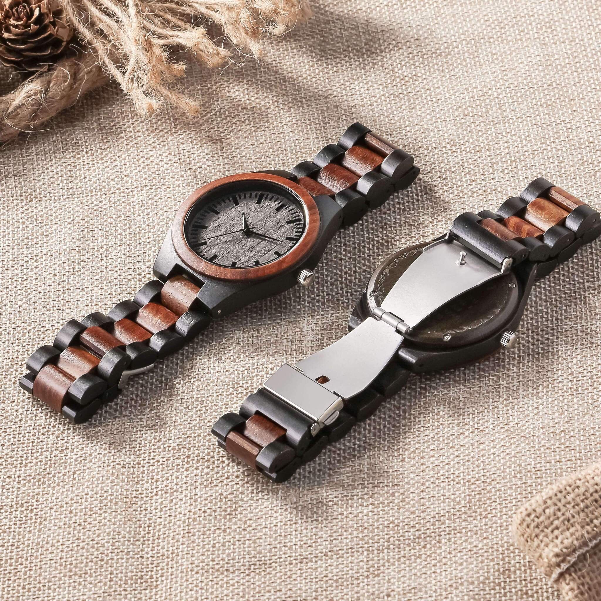 Engraved Wooden Watch For Dad - Great Gifts For Father-A Loves Gift