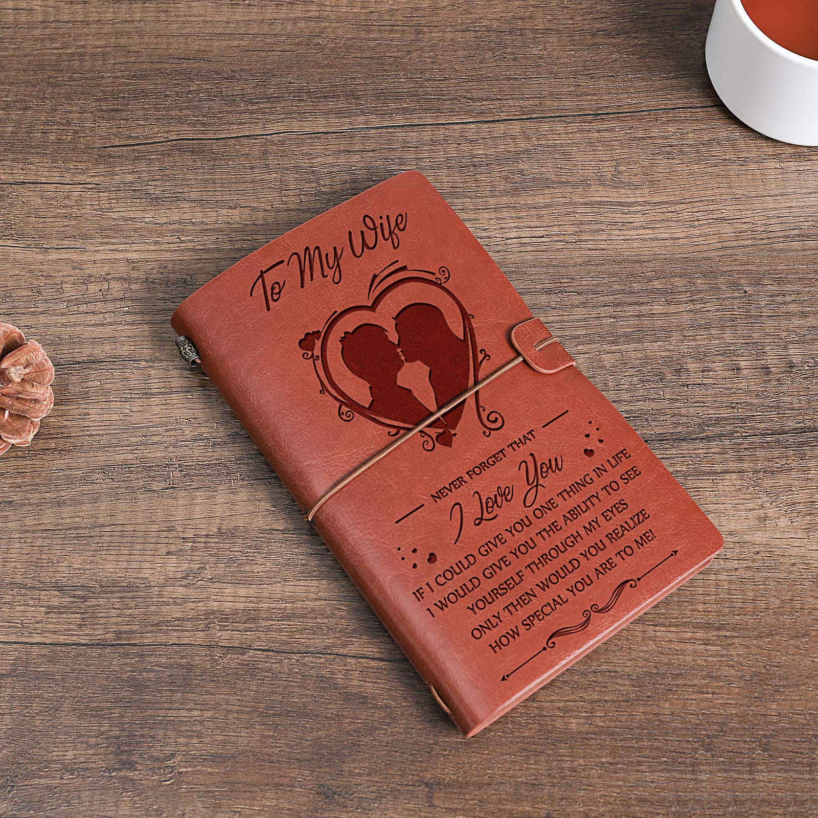 Wife Gifts from Husband ,Leather Journal Book-A Loves Gift