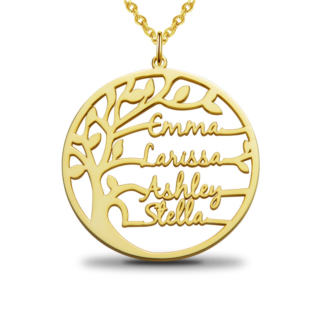 Personalized Tree Of Life Custom Name Necklace-A Loves Gift