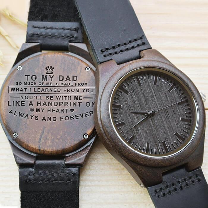 Engraved Wooden Watch For Dad - Great Gifts For Father-A Loves Gift