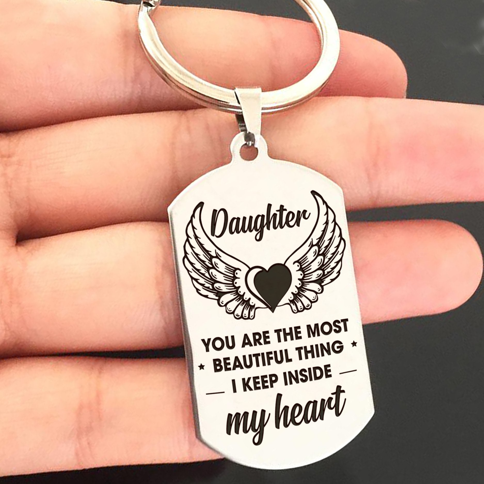 DAUGHTER - MY HEART - KEY CHAIN 1-A Loves Gift