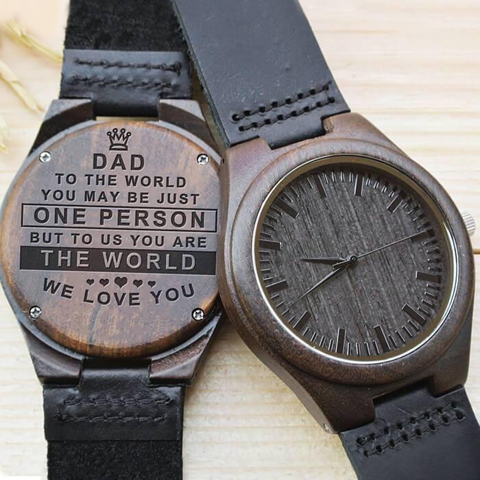 Engraved Wooden Watch For Dad - Great Gifts For Father-A Loves Gift