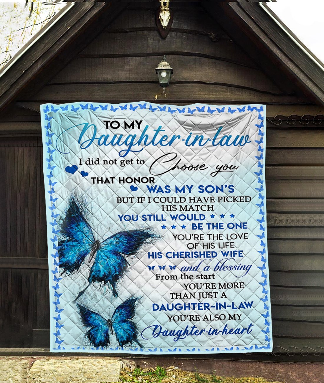 Custom Blanket To My Daughter-in-law Blanket - Gift For Daughter - Quilt Blanket-A Loves Gift