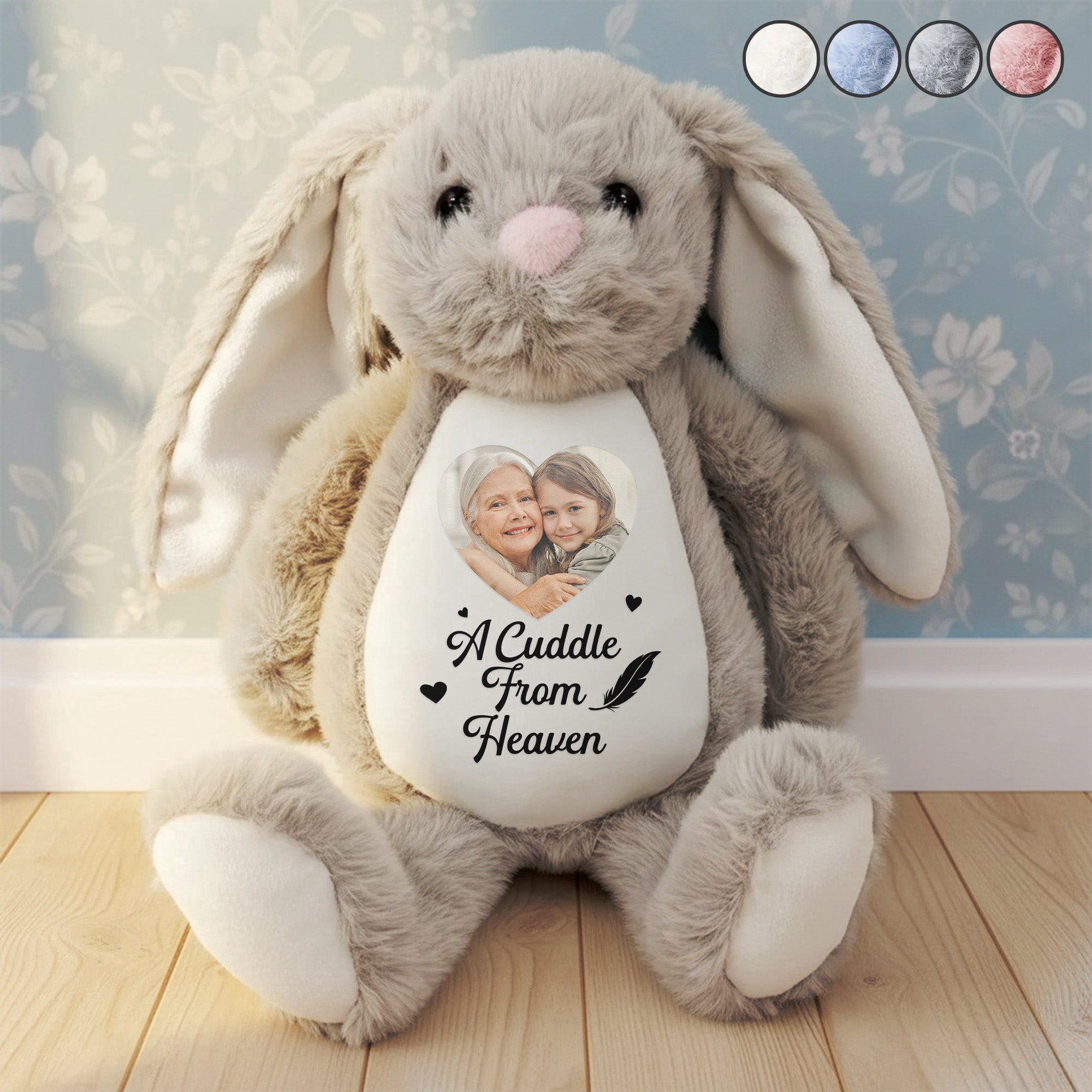 A Cuddle From Heaven - Personalized Bunny Plush