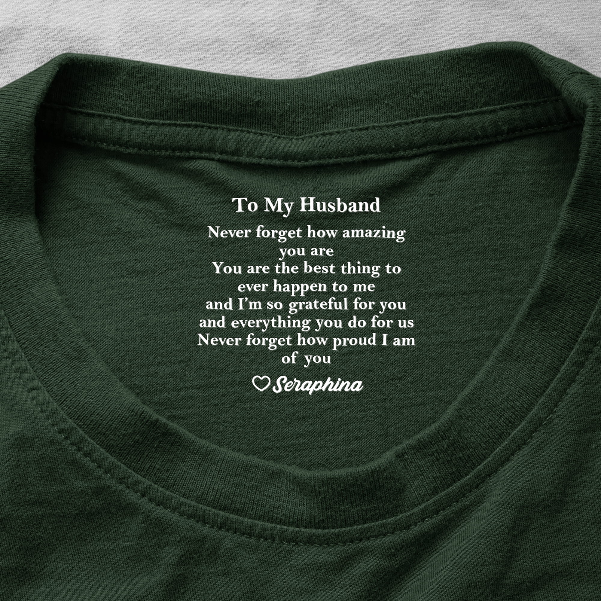To My Husband Gift For Husband Wife Couple - Personalized Shirt
