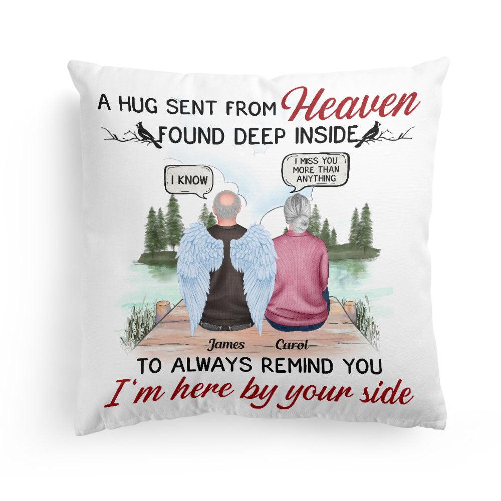 A Hug From Heaven - Personalized Memory Pillow (Insert Included) - Memorial Gift For Family Members