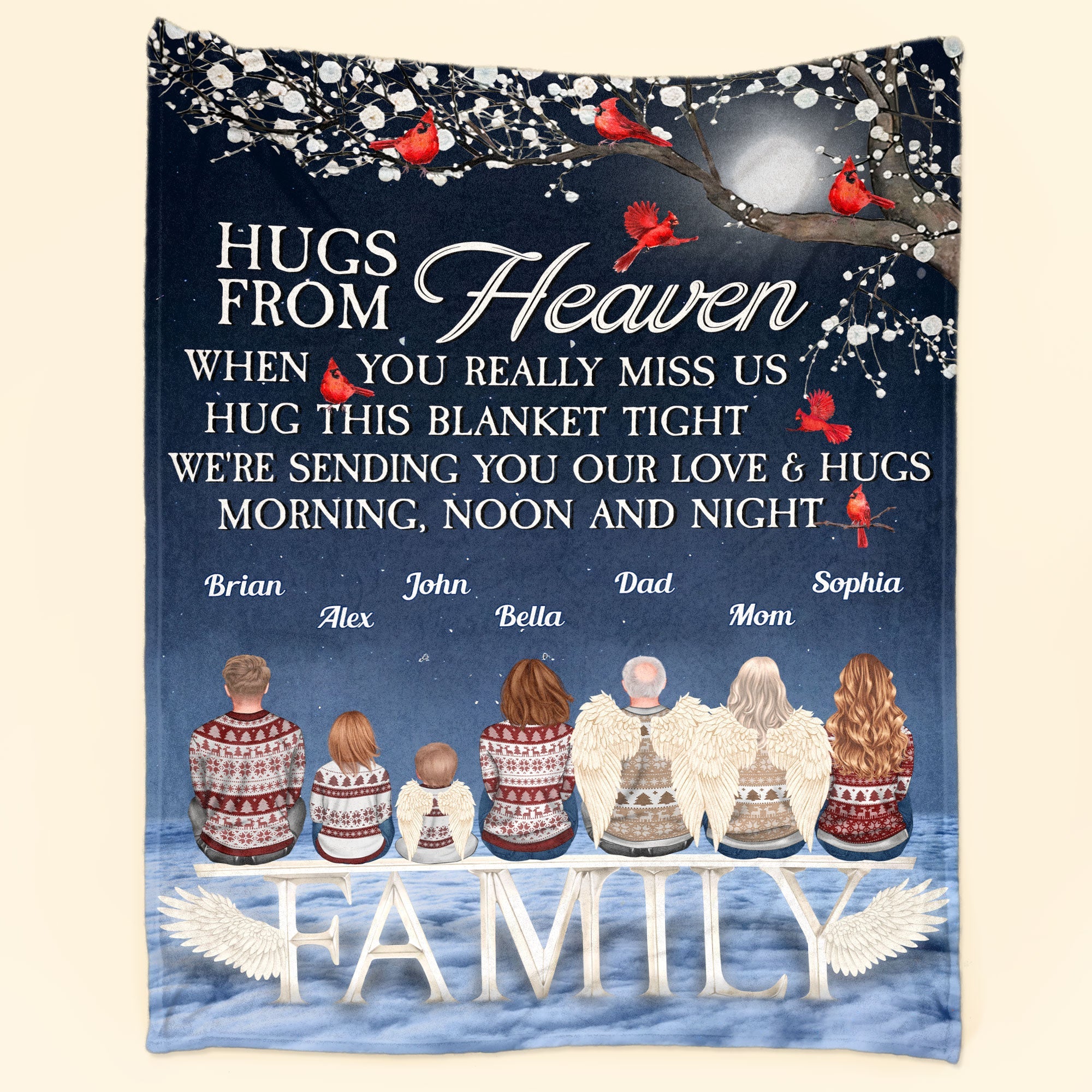 A Hug From Heaven Ver 2 - Personalized Memory Blanket