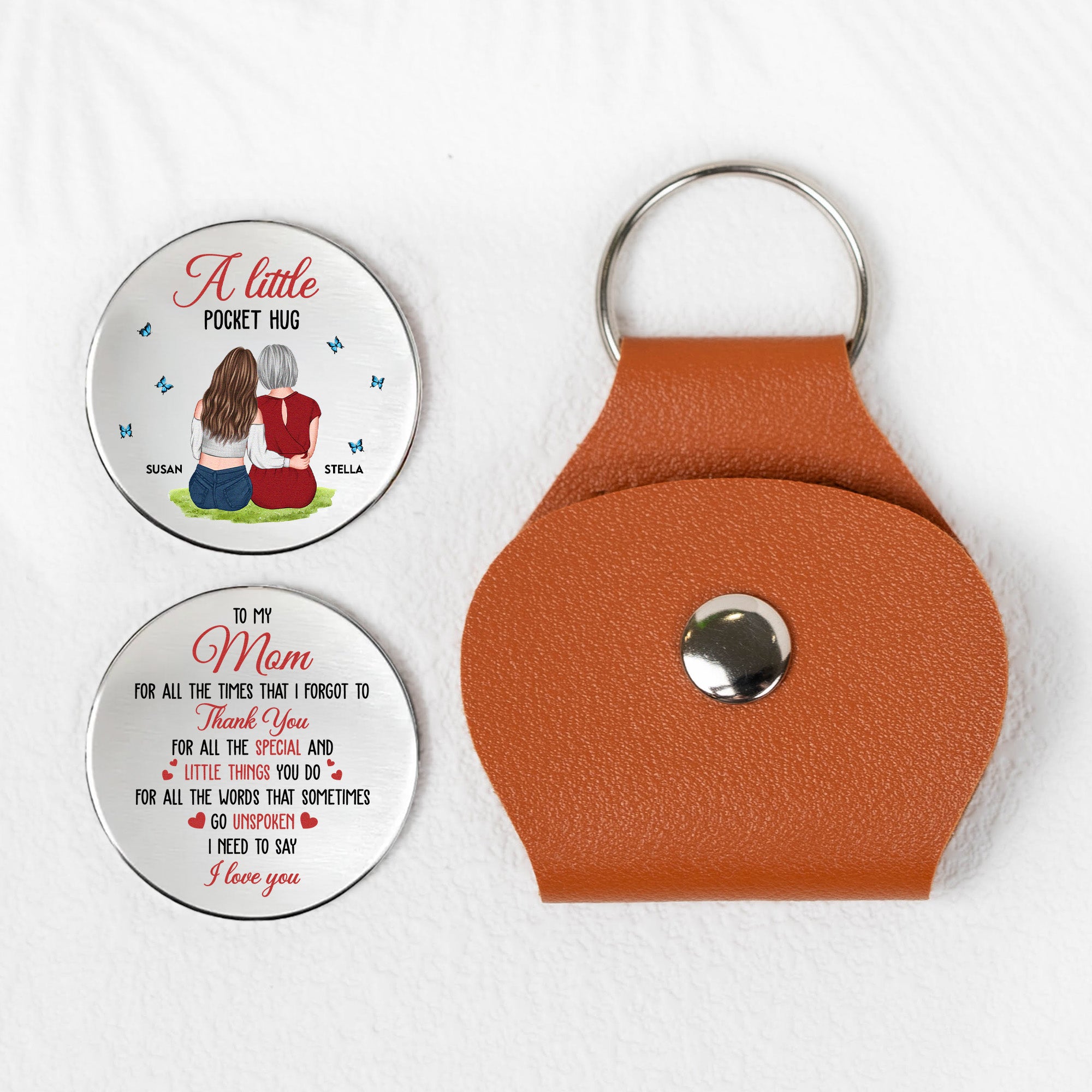 A Little Pocket Hug Mother's Day Birthday Gift For Her - Personalized Pocket Hug