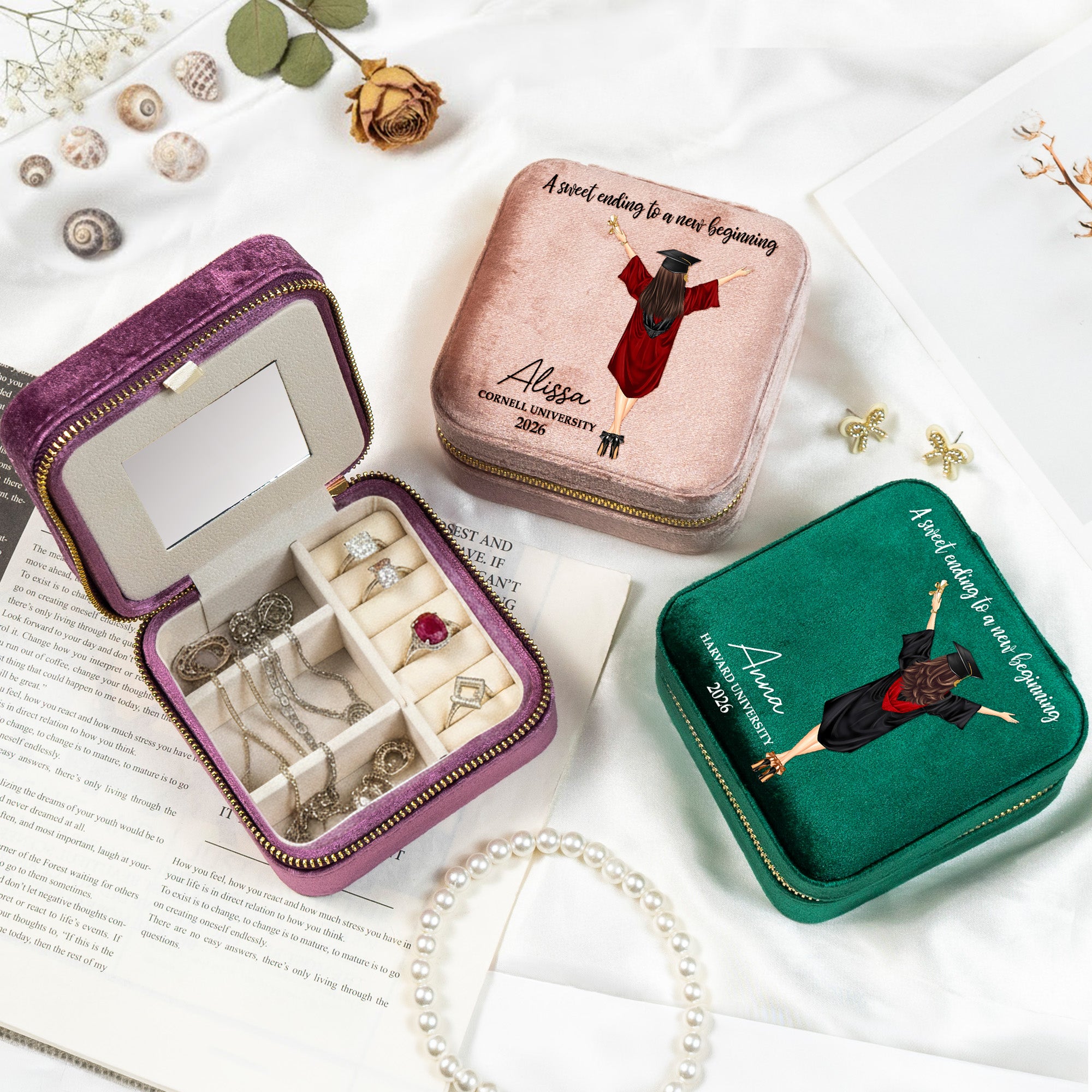 A Sweet Ending To A New Beginning - Personalized Jewelry Box