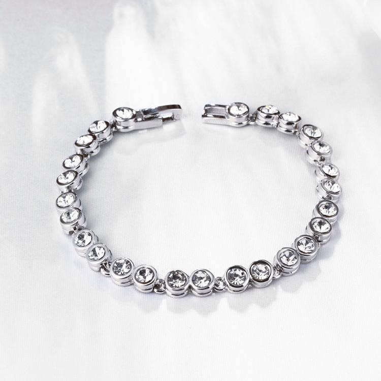 3.00CT TENNIS BRACELET  Silvertone WITH SWAROVSKI CRYSTAL, Bracelets, Riakoob Jewelry, Riakoob Jewelry  jewelryjewelry deals, swarovski crystal jewelry, groupon jewelry,, jewelry for mom,