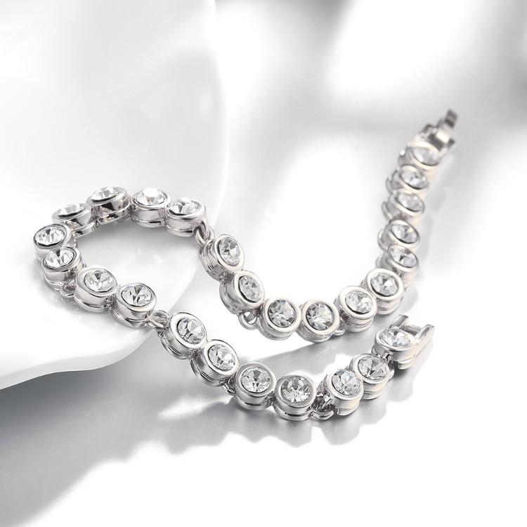 3.00CT TENNIS BRACELET  Silvertone WITH SWAROVSKI CRYSTAL, Bracelets, Riakoob Jewelry, Riakoob Jewelry  jewelryjewelry deals, swarovski crystal jewelry, groupon jewelry,, jewelry for mom,