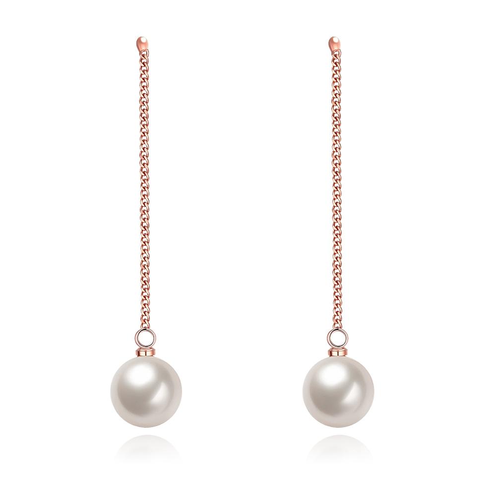 Freshwater Pearl Dangling Link Earrings, Earring, Riakoob Jewelry, Riakoob Jewelry  jewelryjewelry deals, swarovski crystal jewelry, groupon jewelry,, jewelry for mom,