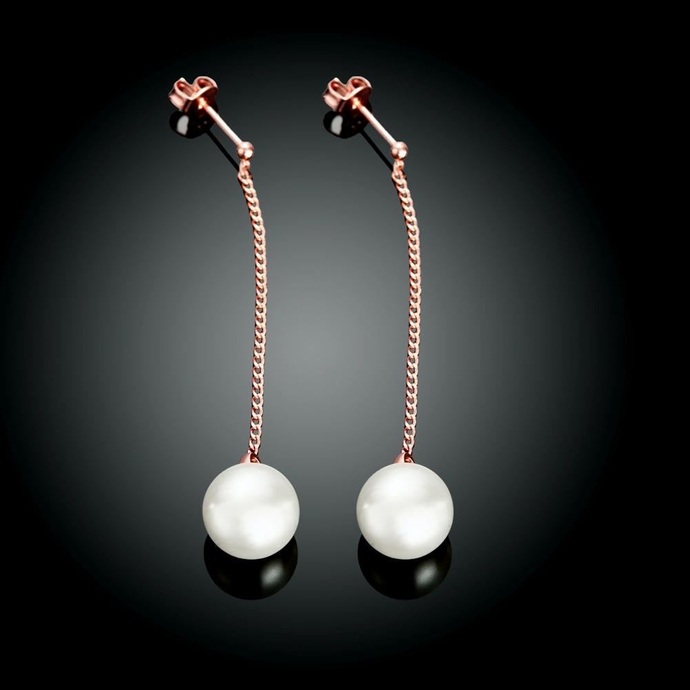 Freshwater Pearl Dangling Link Earrings, Earring, Riakoob Jewelry, Riakoob Jewelry  jewelryjewelry deals, swarovski crystal jewelry, groupon jewelry,, jewelry for mom,
