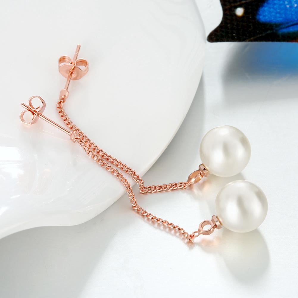 Freshwater Pearl Dangling Link Earrings, Earring, Riakoob Jewelry, Riakoob Jewelry  jewelryjewelry deals, swarovski crystal jewelry, groupon jewelry,, jewelry for mom,