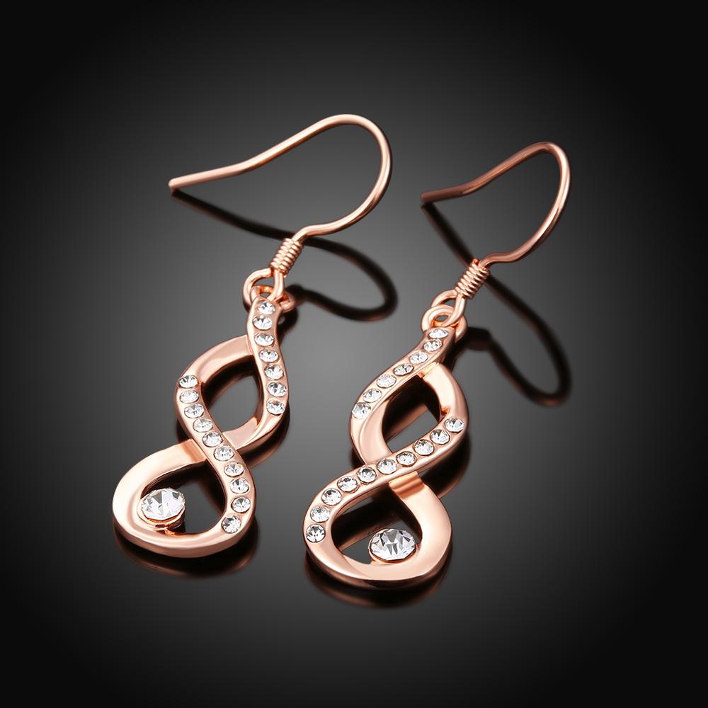 Dangling Infinity Earrings Made with Swarovski Elements, Earring, Riakoob Jewelry, Riakoob Jewelry  jewelryjewelry deals, swarovski crystal jewelry, groupon jewelry,, jewelry for mom,