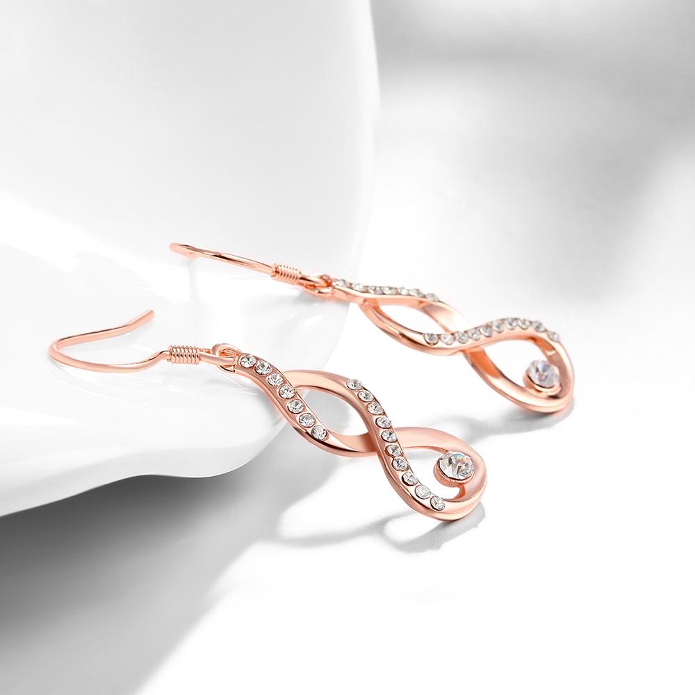 Dangling Infinity Earrings Made with Swarovski Elements, Earring, Riakoob Jewelry, Riakoob Jewelry  jewelryjewelry deals, swarovski crystal jewelry, groupon jewelry,, jewelry for mom,