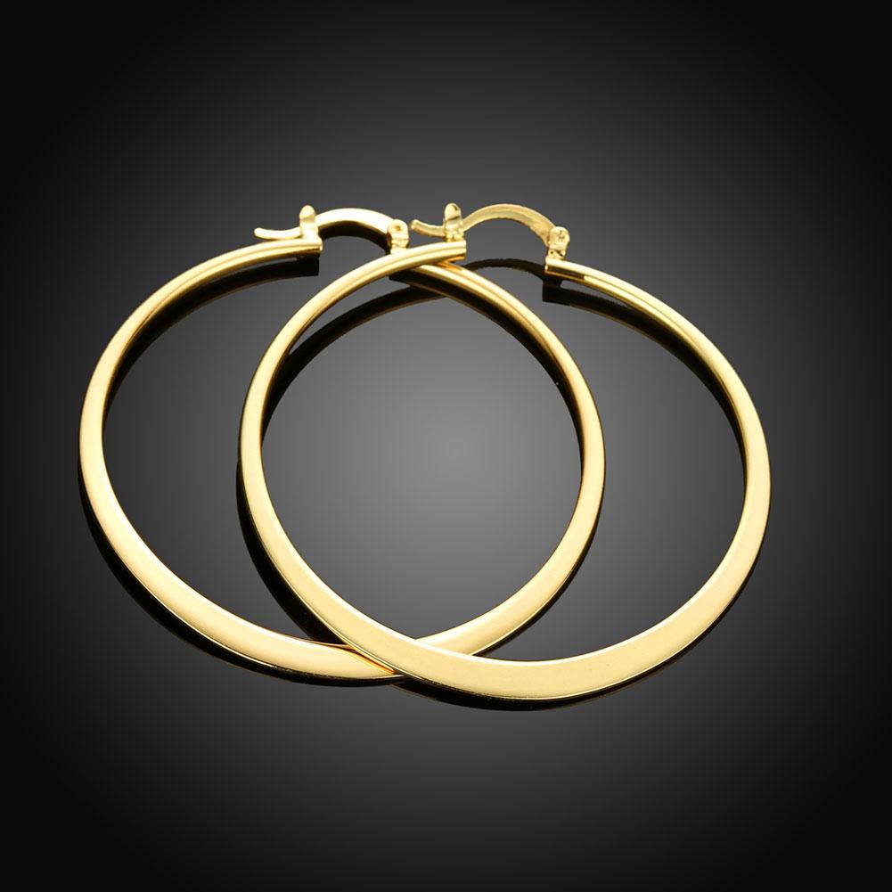 2" Flat Hoop Earrings in Goldtone, Hoop Earring, Riakoob Jewelry, Riakoob Jewelry  jewelryjewelry deals, swarovski crystal jewelry, groupon jewelry,, jewelry for mom,