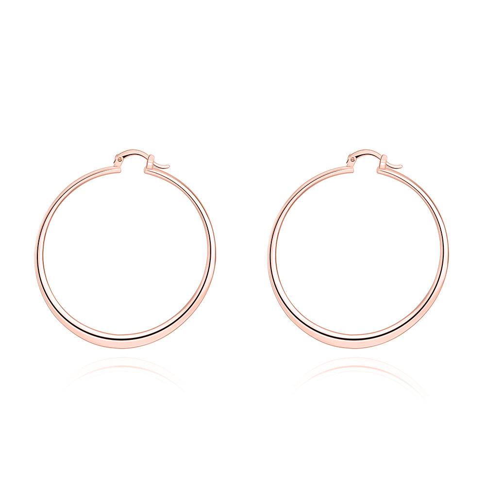2" Flat Hoop Earrings in Rosegoldtone, Hoop Earring, Riakoob Jewelry, Riakoob Jewelry  jewelryjewelry deals, swarovski crystal jewelry, groupon jewelry,, jewelry for mom,