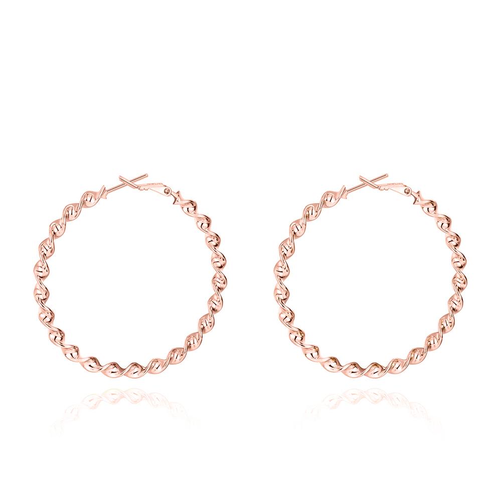 2" Twist Hoop Earrings in Rosegoldtone, Hoop Earring, Riakoob Jewelry, Riakoob Jewelry  jewelryjewelry deals, swarovski crystal jewelry, groupon jewelry,, jewelry for mom,
