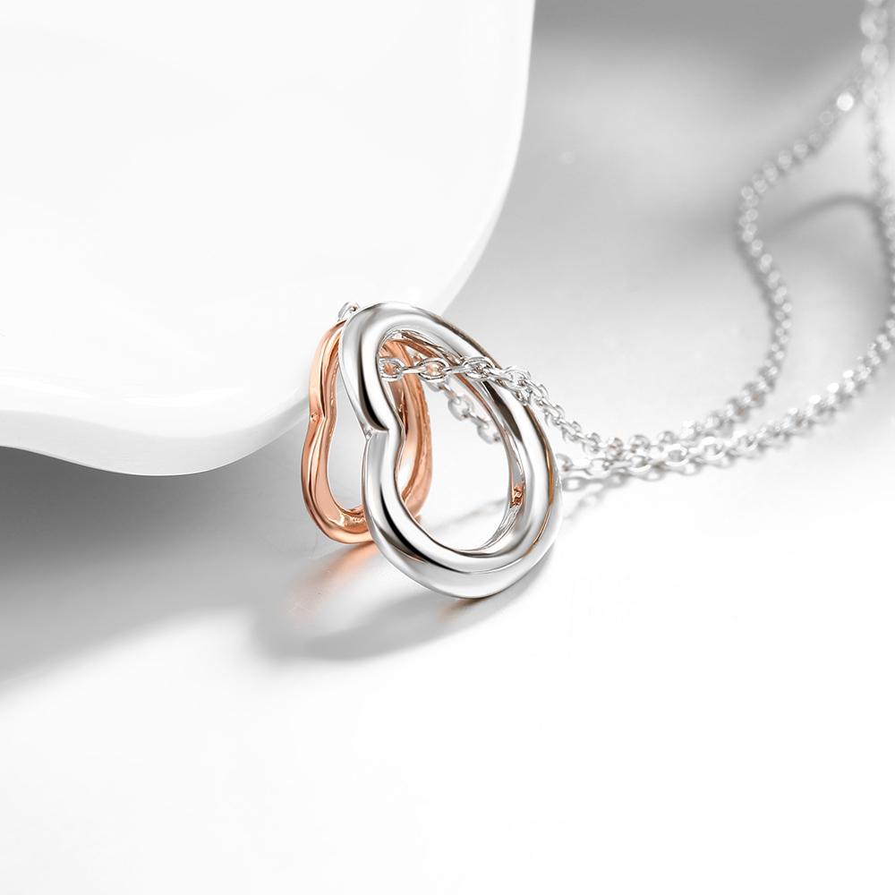 Classic 2 PC Heart Necklace 18", Necklace, Riakoob Jewelry, Riakoob Jewelry  jewelryjewelry deals, swarovski crystal jewelry, groupon jewelry,, jewelry for mom,