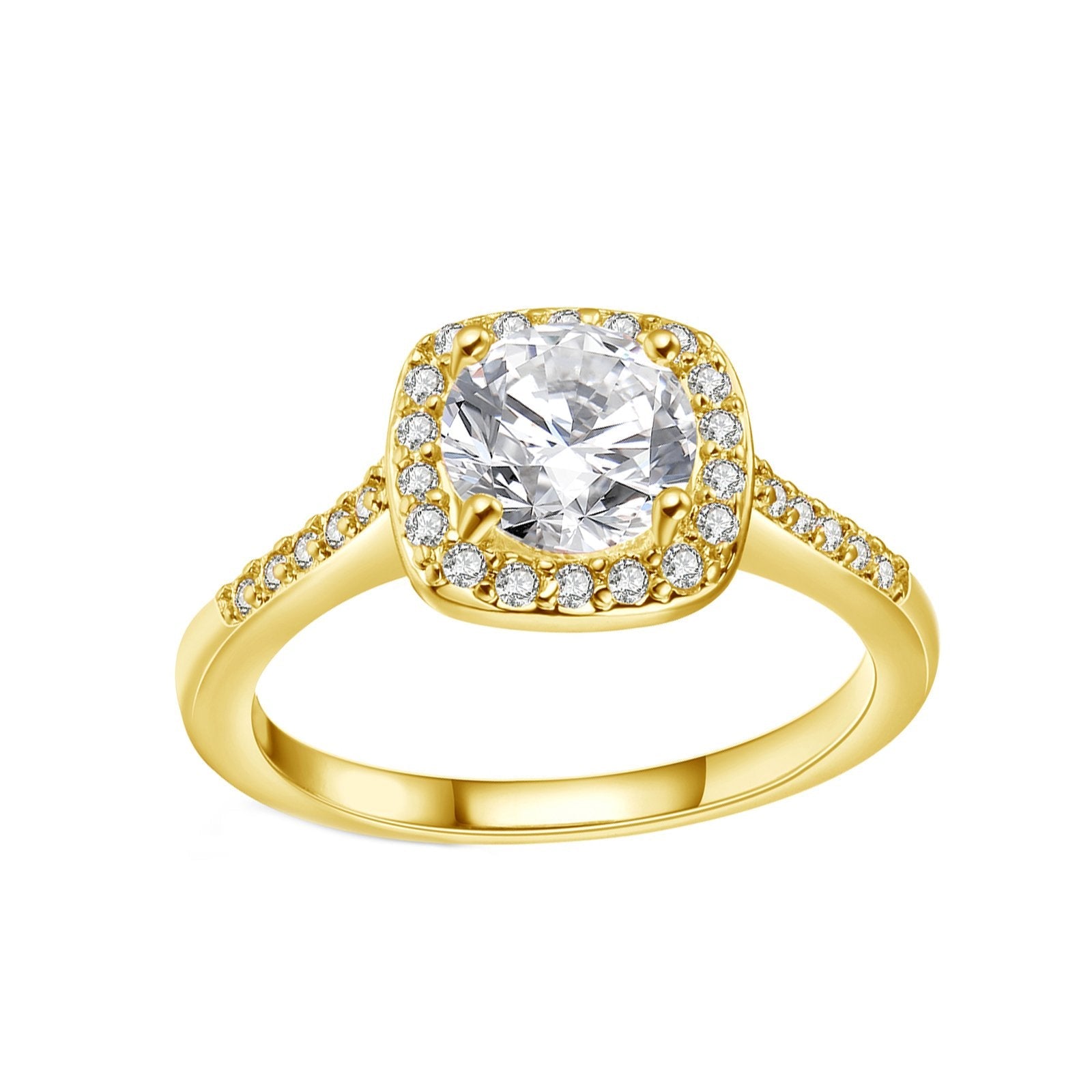 Silvertone Swarovski Crystal Halo Ring - 3 Colors Available, , Riakoob Jewelry, Riakoob Jewelry  jewelryjewelry deals, swarovski crystal jewelry, groupon jewelry,, jewelry for mom,