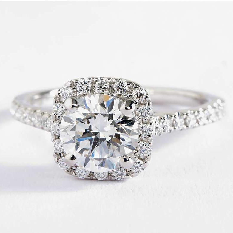 Silvertone Swarovski Crystal Halo Ring - 3 Colors Available, , Riakoob Jewelry, Riakoob Jewelry  jewelryjewelry deals, swarovski crystal jewelry, groupon jewelry,, jewelry for mom,