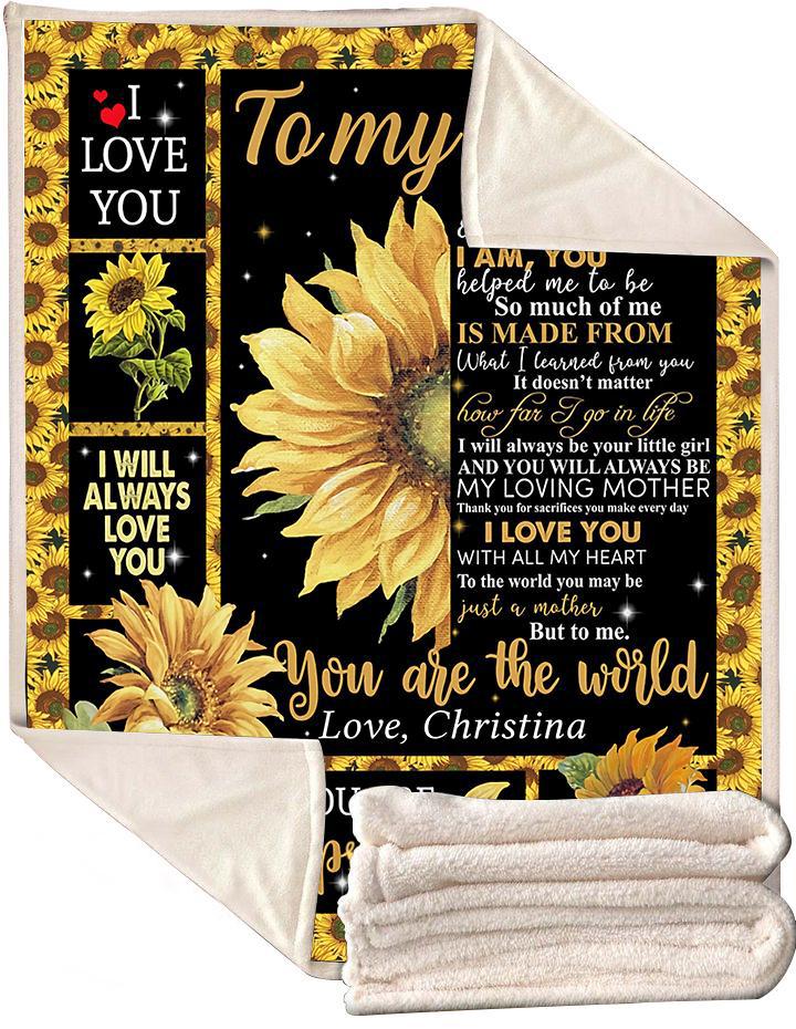 [Personalized] To my mom you are the world, gifts for mom, mom gifts, mother's day gifts-A Loves Gift