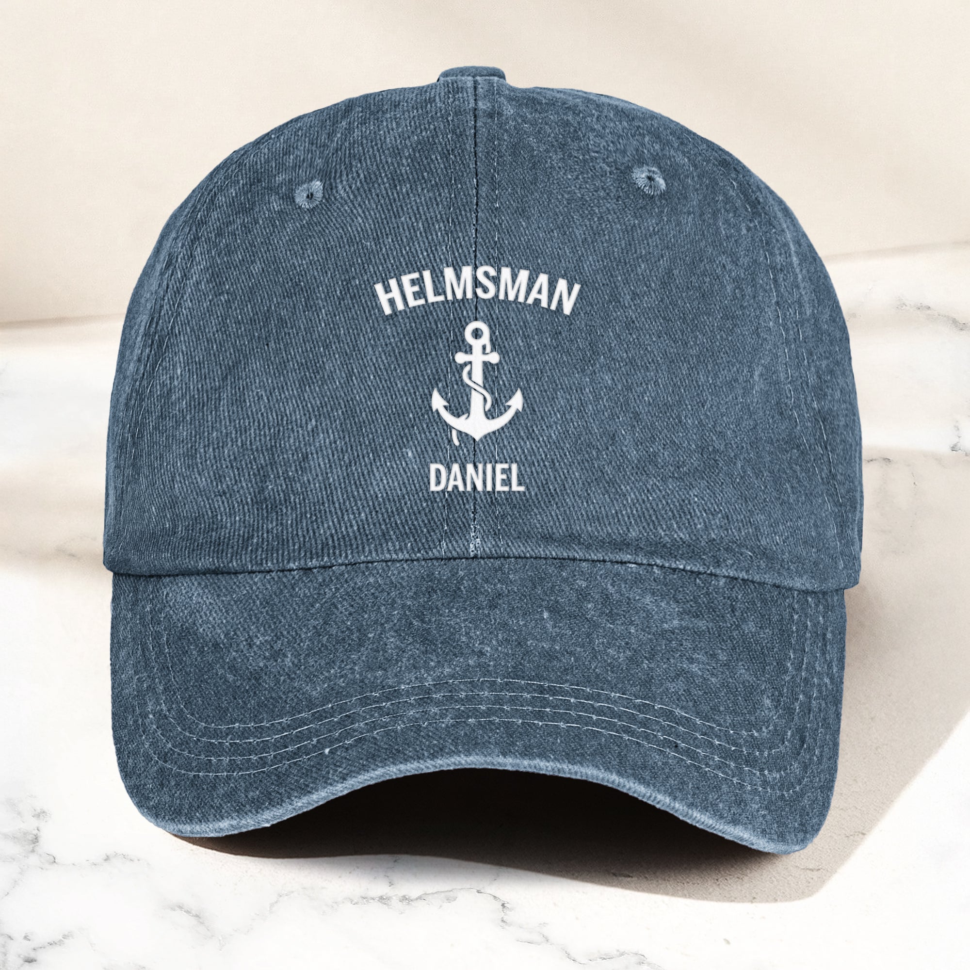 Anchor Compass Sailing Boat, Nautical - Personalized Cap