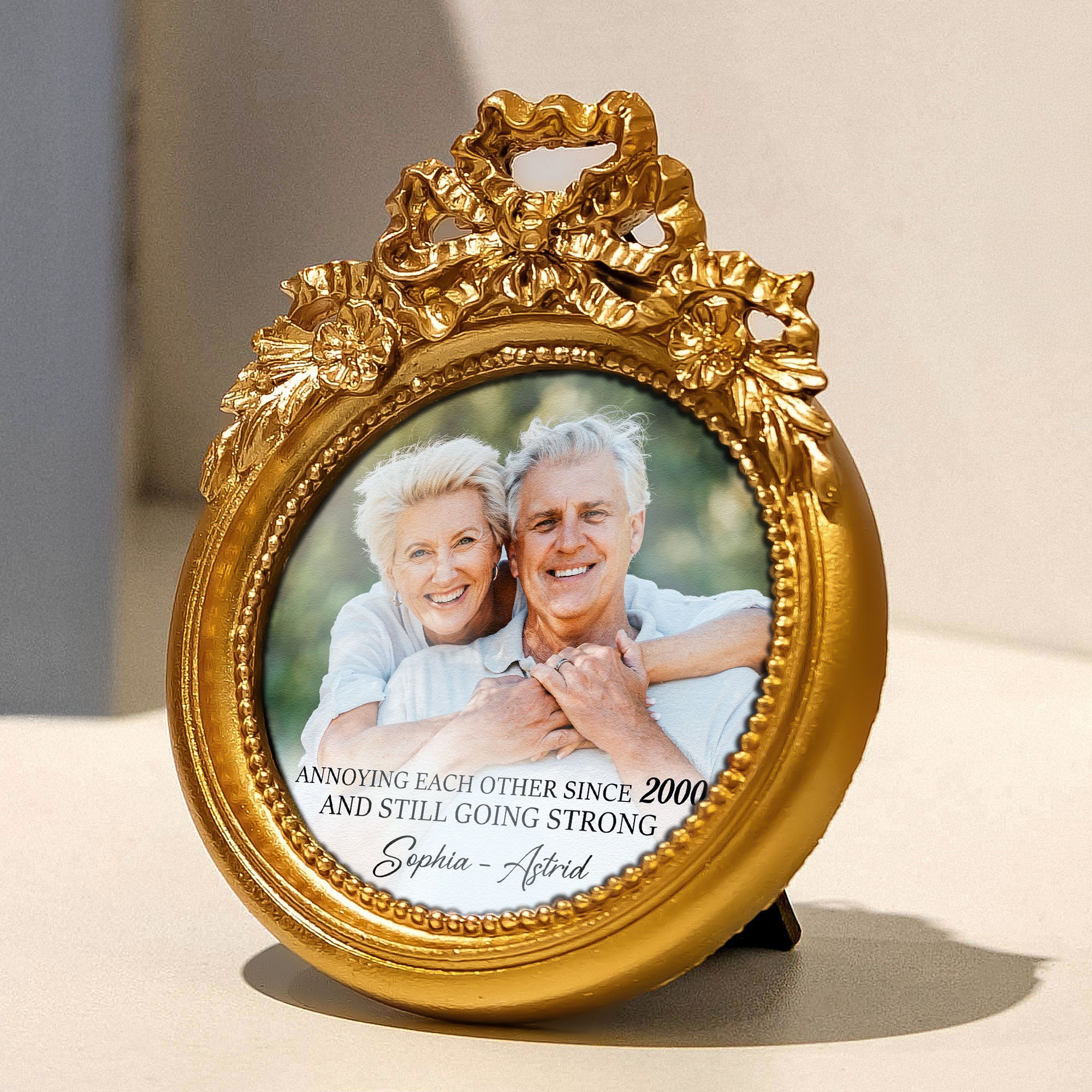 Annoying Each Other Since And Still Going Strong - Personalized Vintage Picture Frame