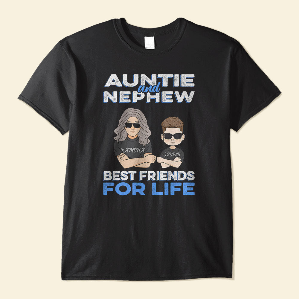 Auntie And Niece And Nephew, Family Custom Shirt, Gift For Auntie, Niece And Nephew