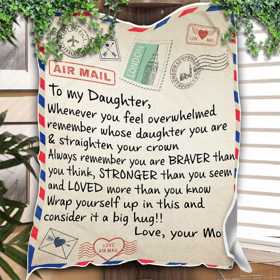 Custom Blanket Letter To My Daughter Blanket - Gift For Daughter-A Loves Gift