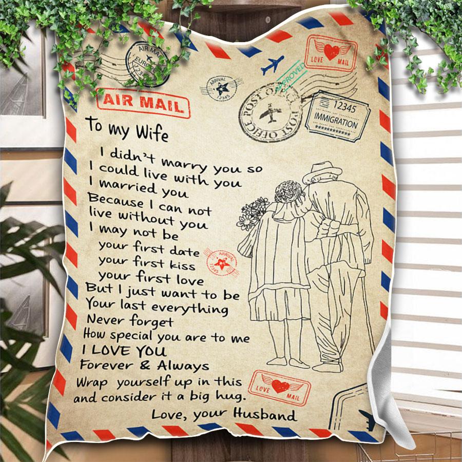 Custom Blanket Personalized Name Letter To My Wife Blanket - Gift For Wife-A Loves Gift