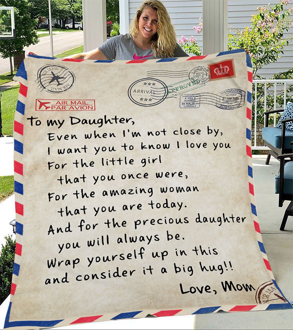 Custom Blanket Letter To My Daughter Personalized Name Blanket - Gift For Daughter-A Loves Gift