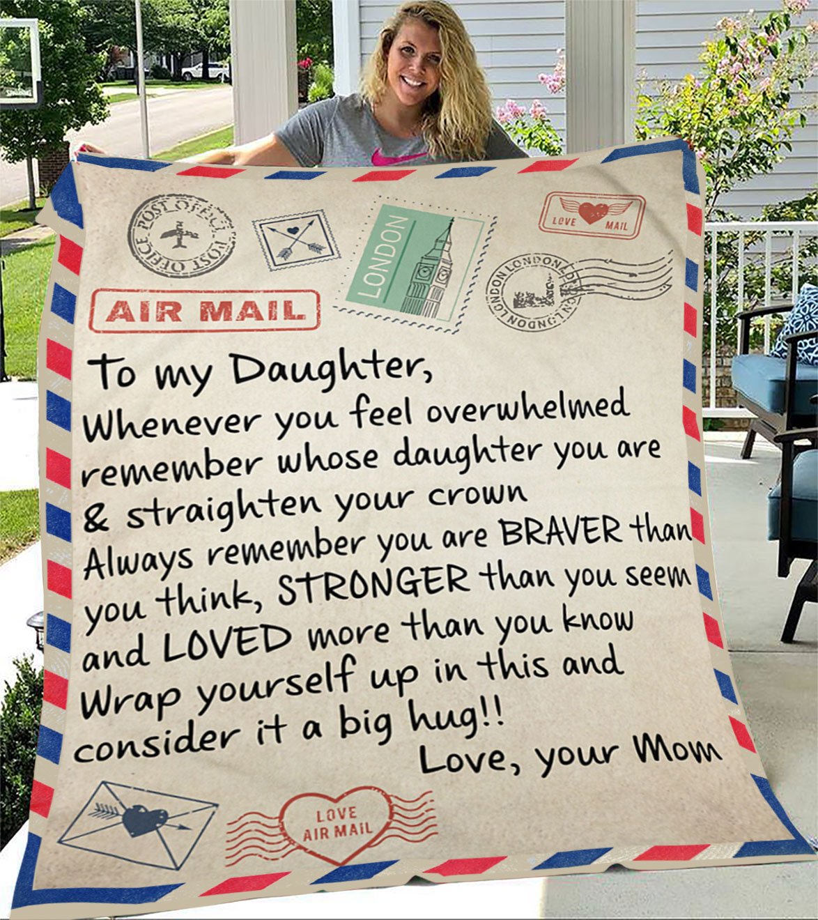 Custom Blanket Letter To My Daughter Blanket - Gift For Daughter-A Loves Gift