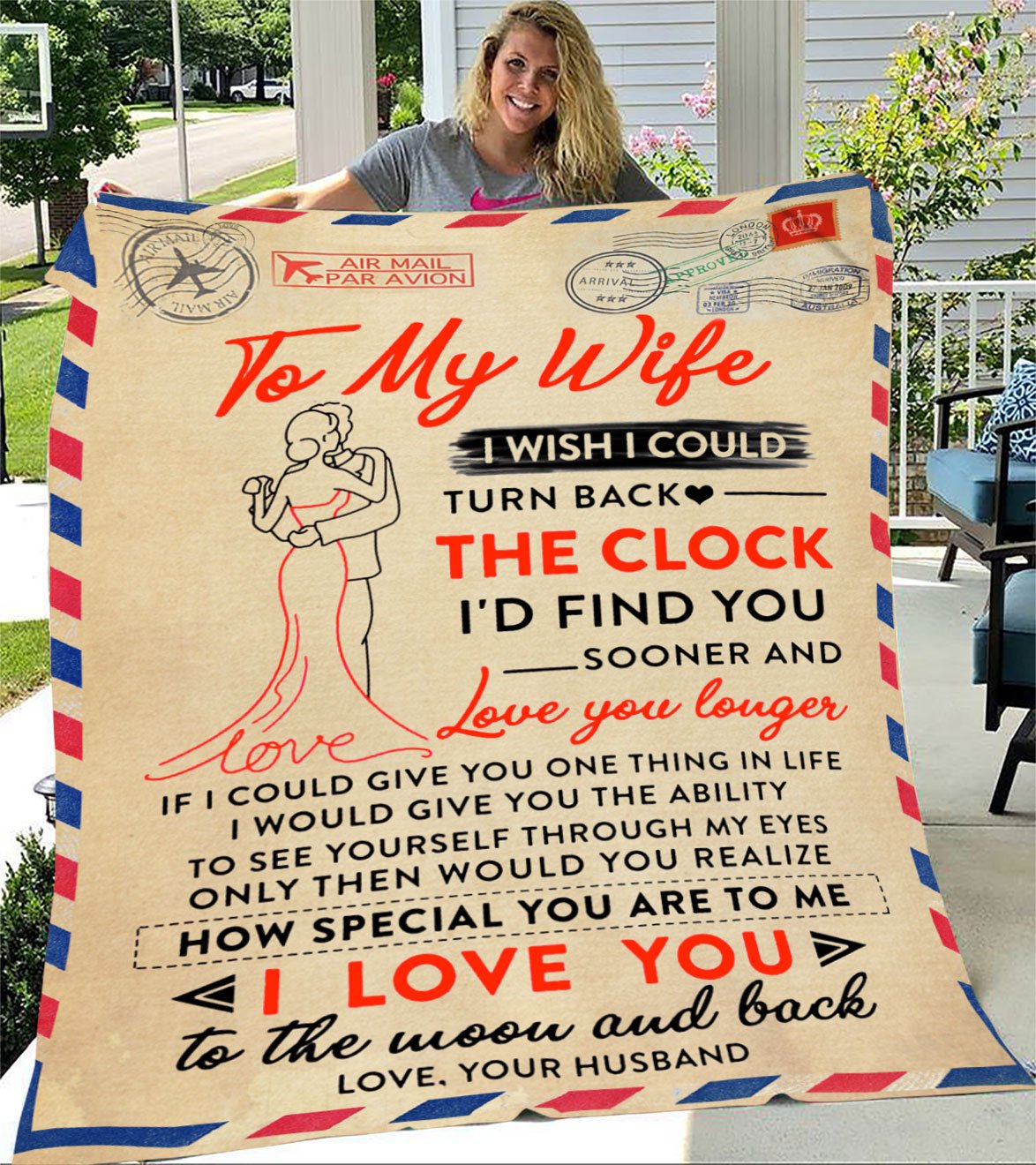 Custom Blanket Personalized Name Letter To My Wife Blanket - Gift For Wife-A Loves Gift