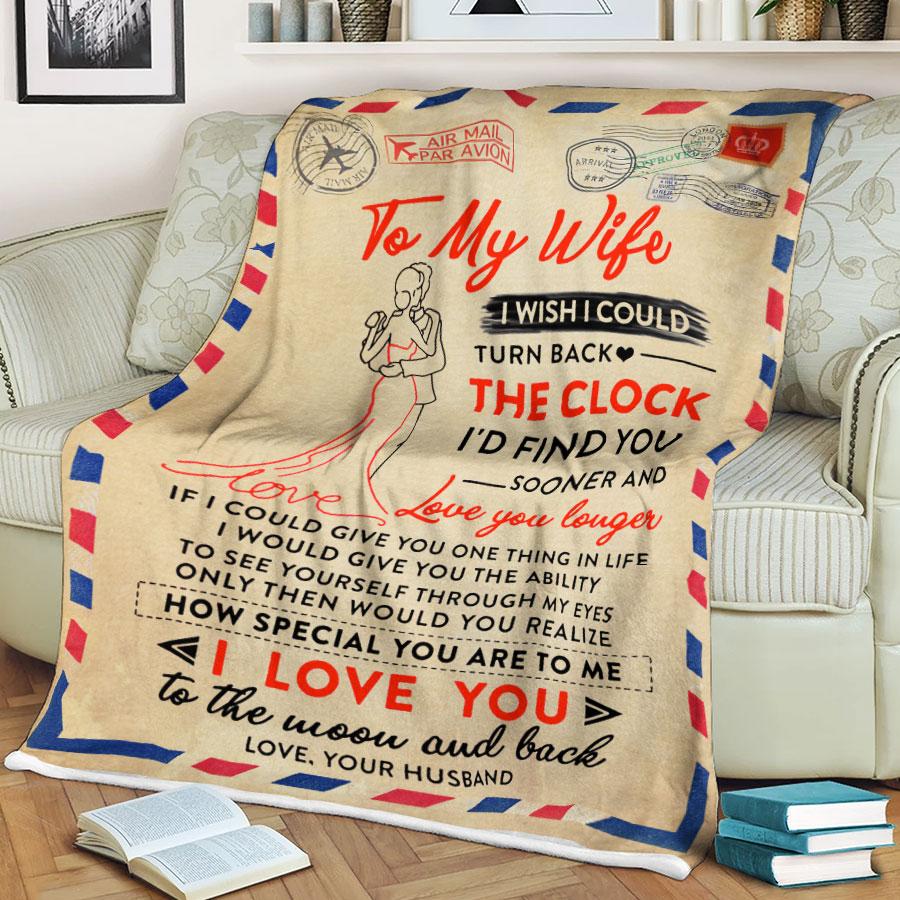 Custom Blanket Personalized Name Letter To My Wife Blanket - Gift For Wife-A Loves Gift
