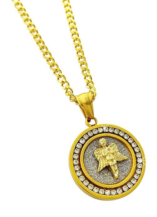 Father's Day! Circular Inspirational Pendant Necklace in Goldtone - Four Options Available, Necklace, Riakoob Jewelry, Riakoob Jewelry  jewelryjewelry deals, swarovski crystal jewelry, groupon jewelry,, jewelry for mom,